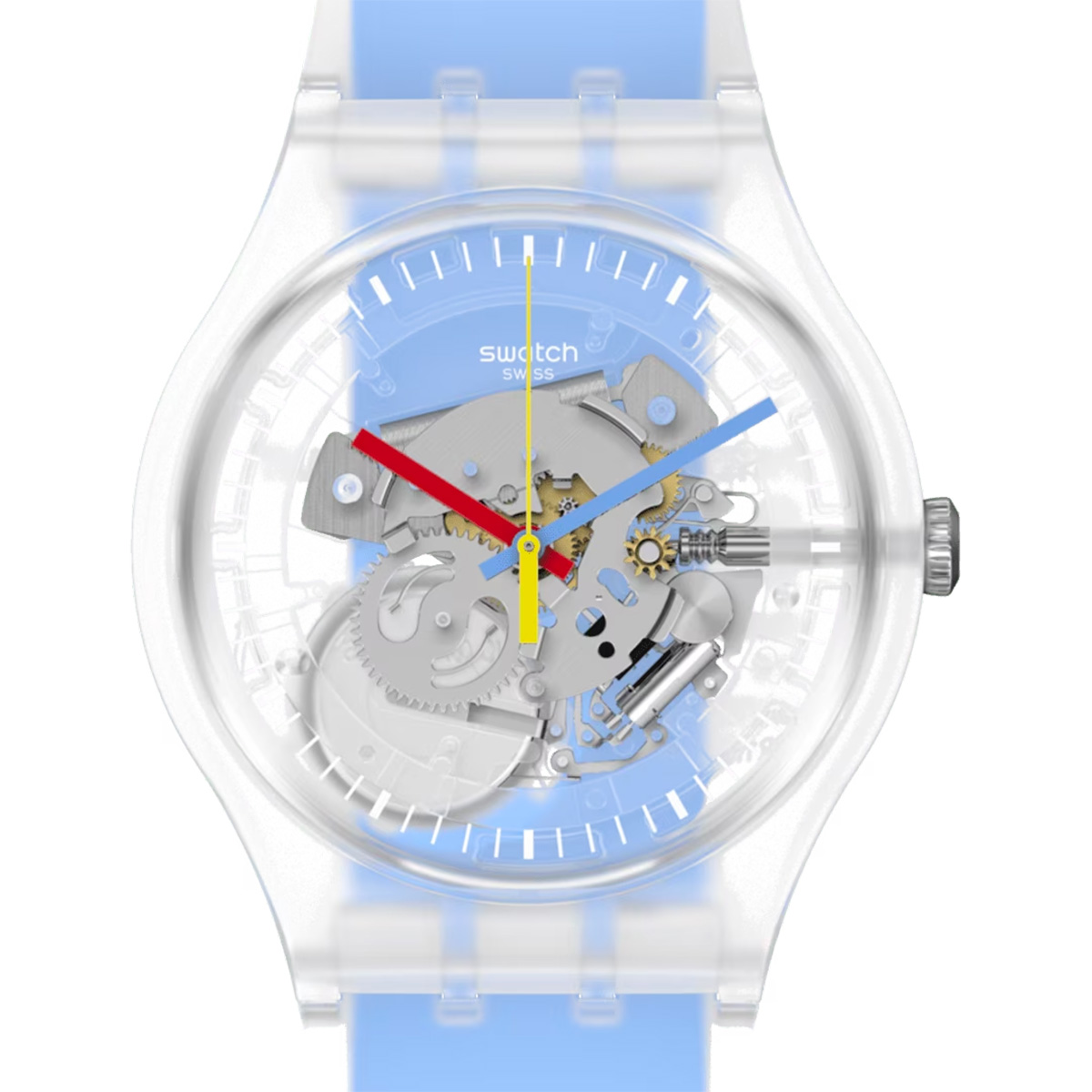 Montre unisexe swatch clear suok156