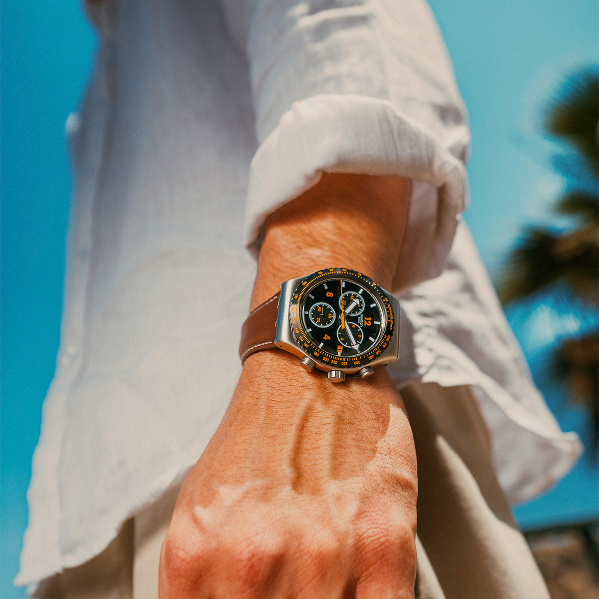 Montre homme swatch irony chrono yvs530