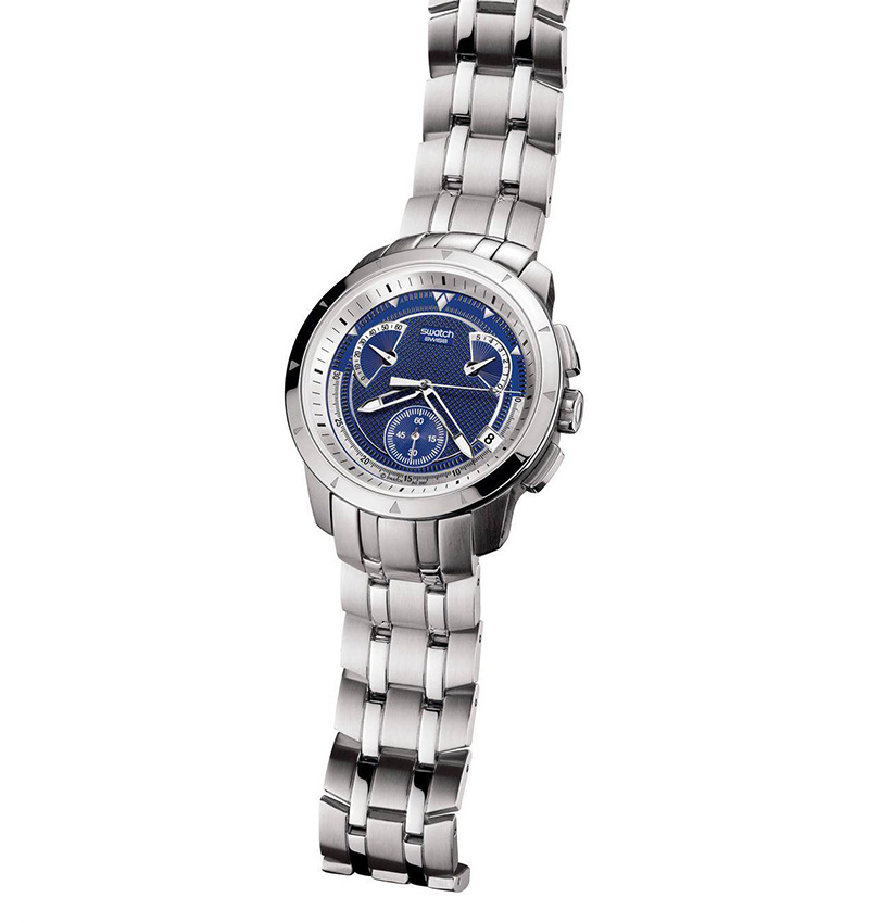 Montre homme swatch dark steel yrs400g