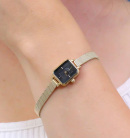 Montre femme daniel wellington quadro mini evergold onyx