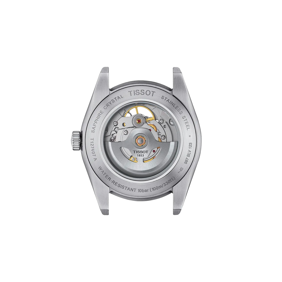 Montre homme tissot gentleman open heart t127.407.11.081.00