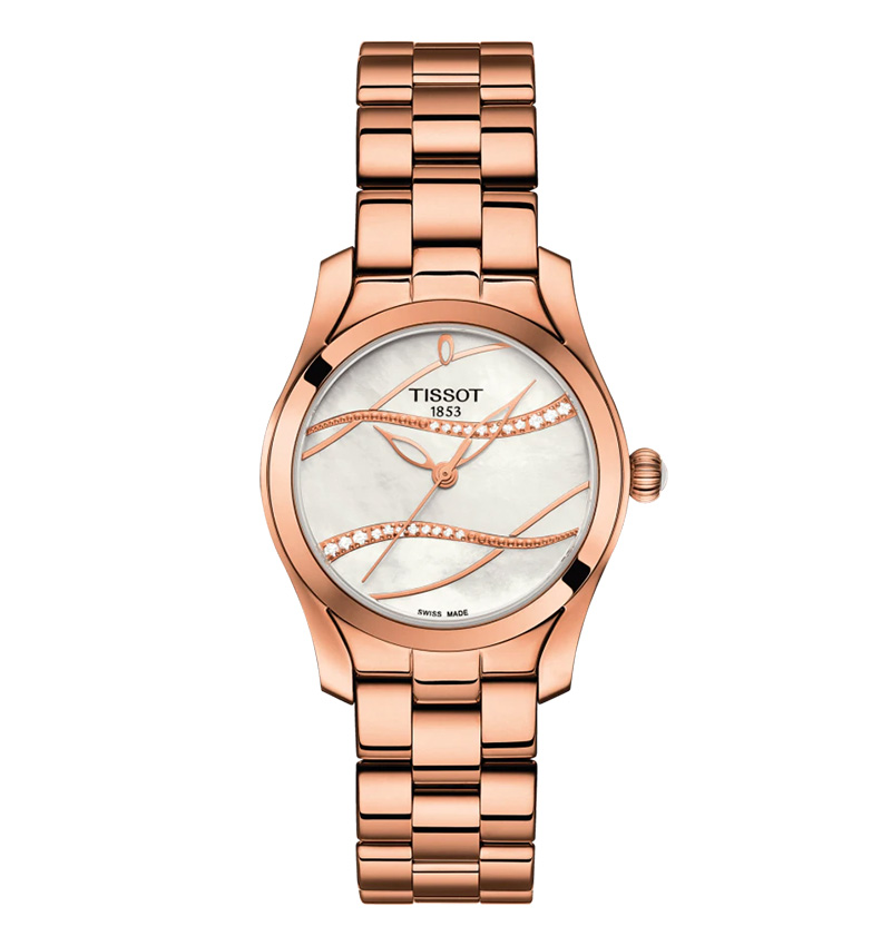 montre femme tissot t-wave diamond t1122103311100