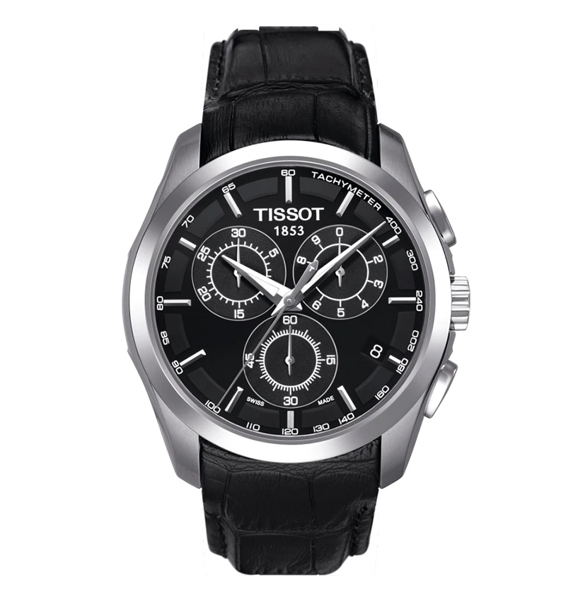 montre homme tissot couturier t0356171605100