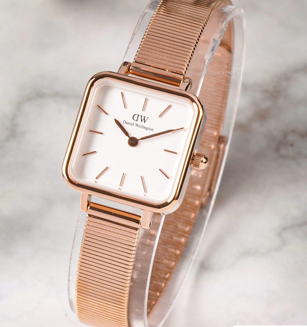 montre femme daniel wellington studio or rose dw00100517