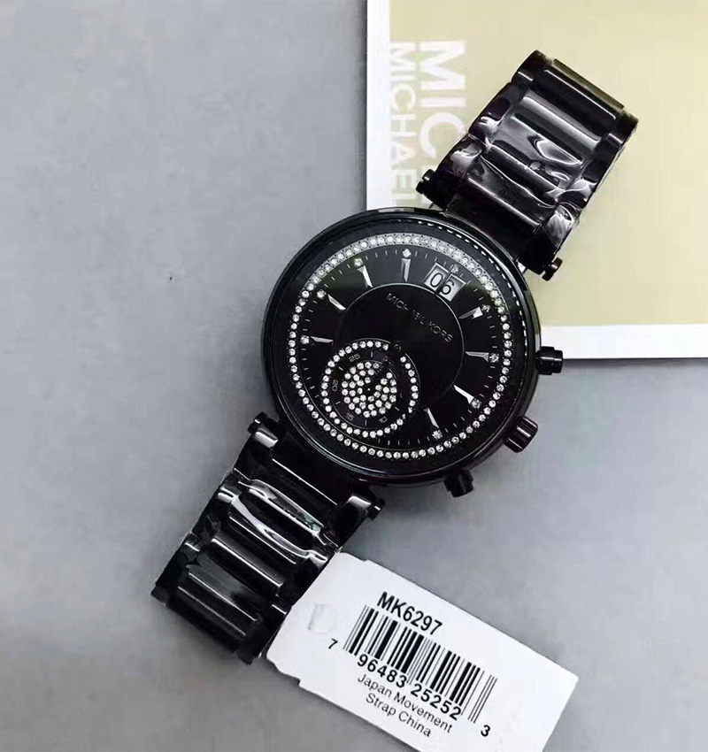 montre femme michael kors sawyer black