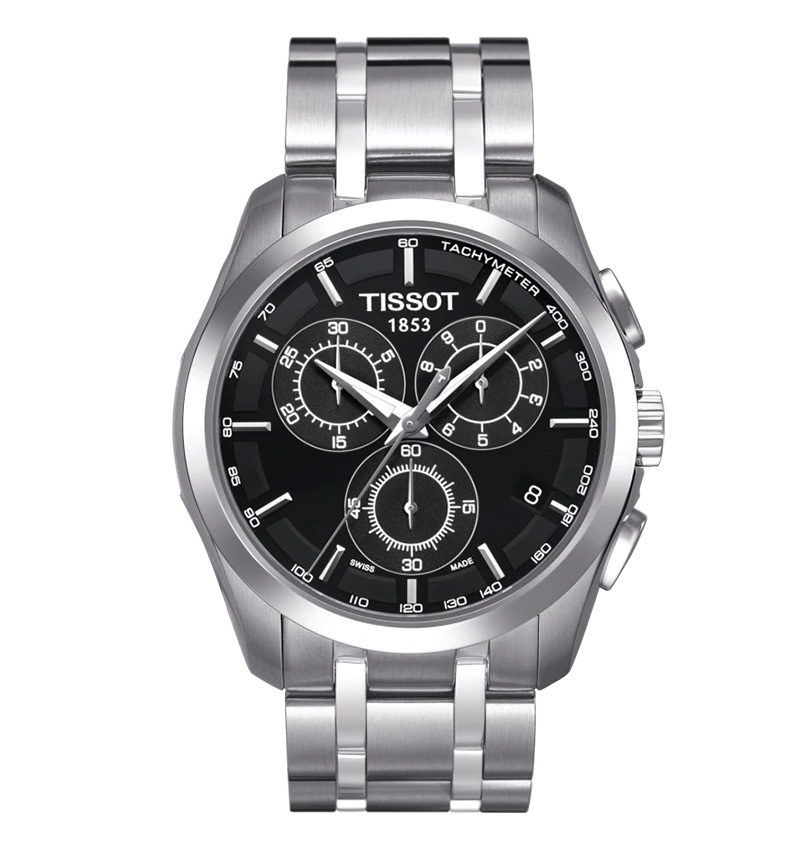 montre homme tissot couturier t0356171105100