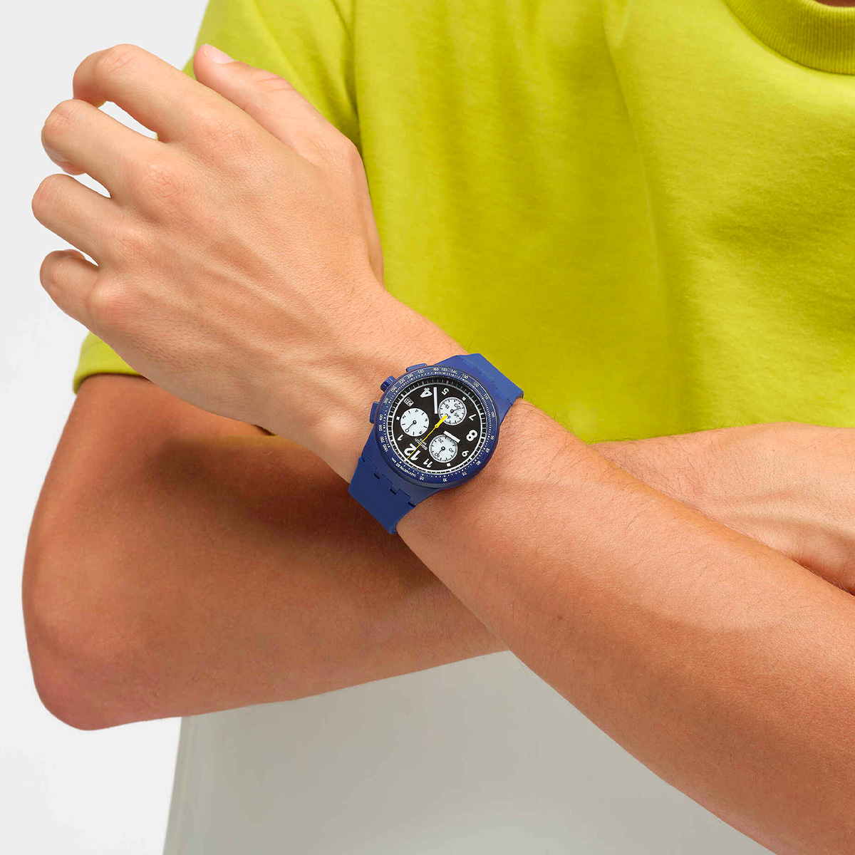 Montre unisexe swatch new chrono plastic susn418