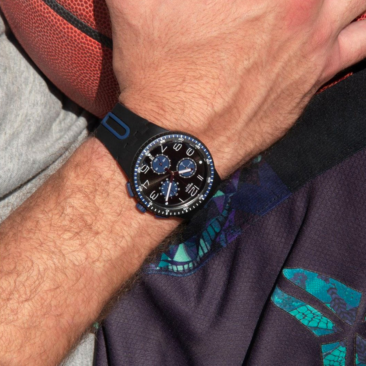 Montre unisexe swatch new chrono plastic susb406
