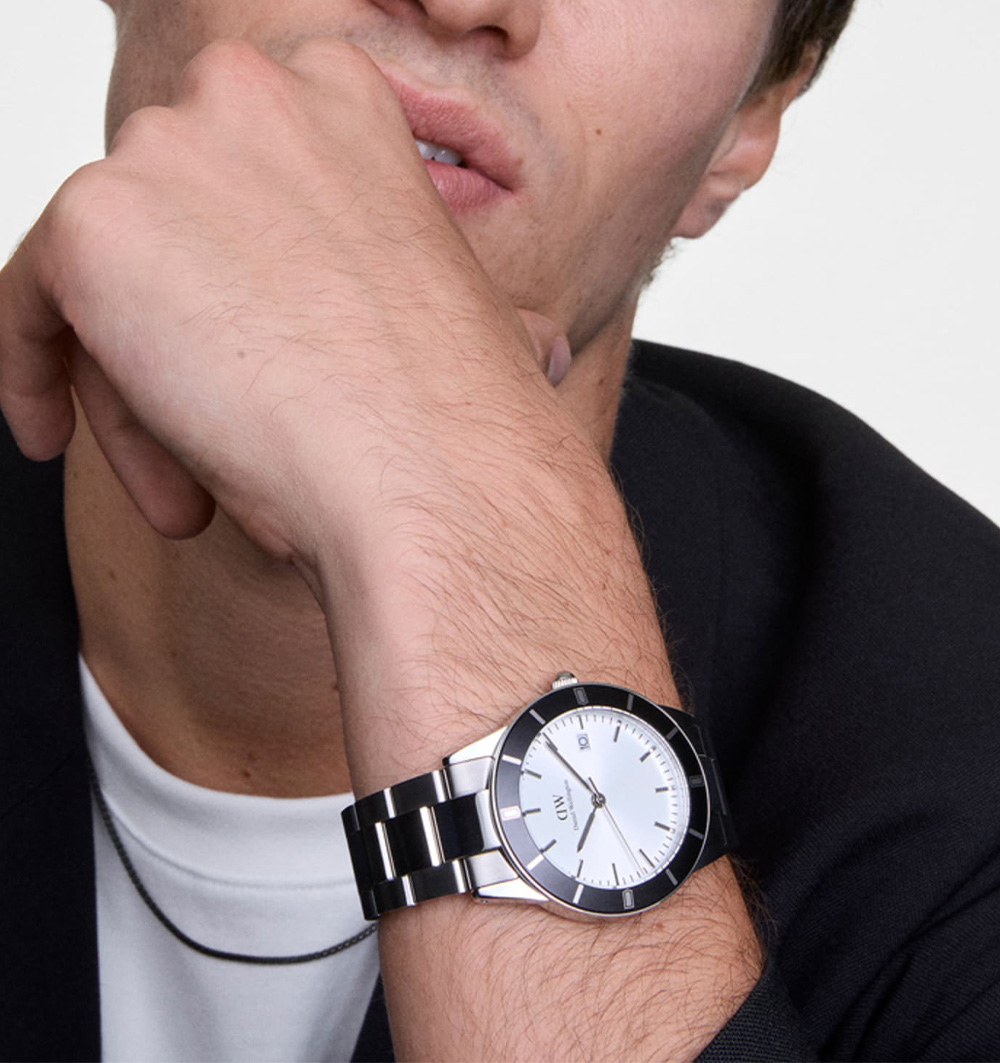 Montre homme daniel wellington iconic paradigma link dw00100819