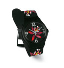 Montre femme swatch fleur noir sudb114
