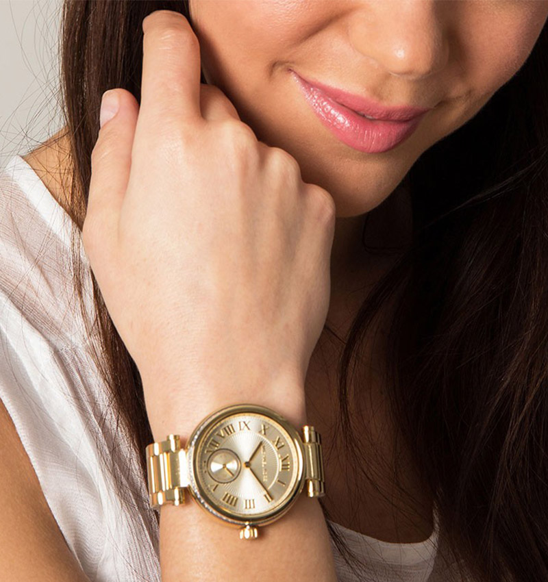 Montre femme michael kors skylar champagne