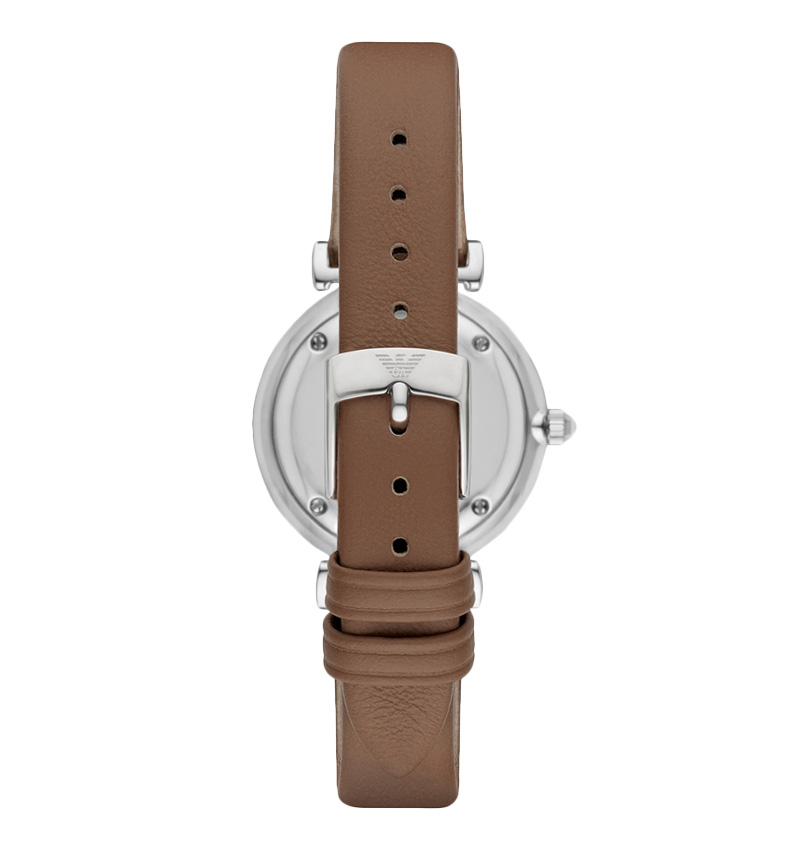 montre femme emporio armani retro en cuir