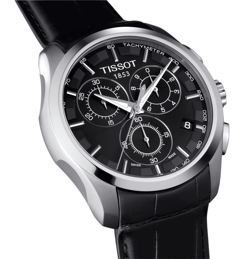 montre homme tissot couturier t0356171605100