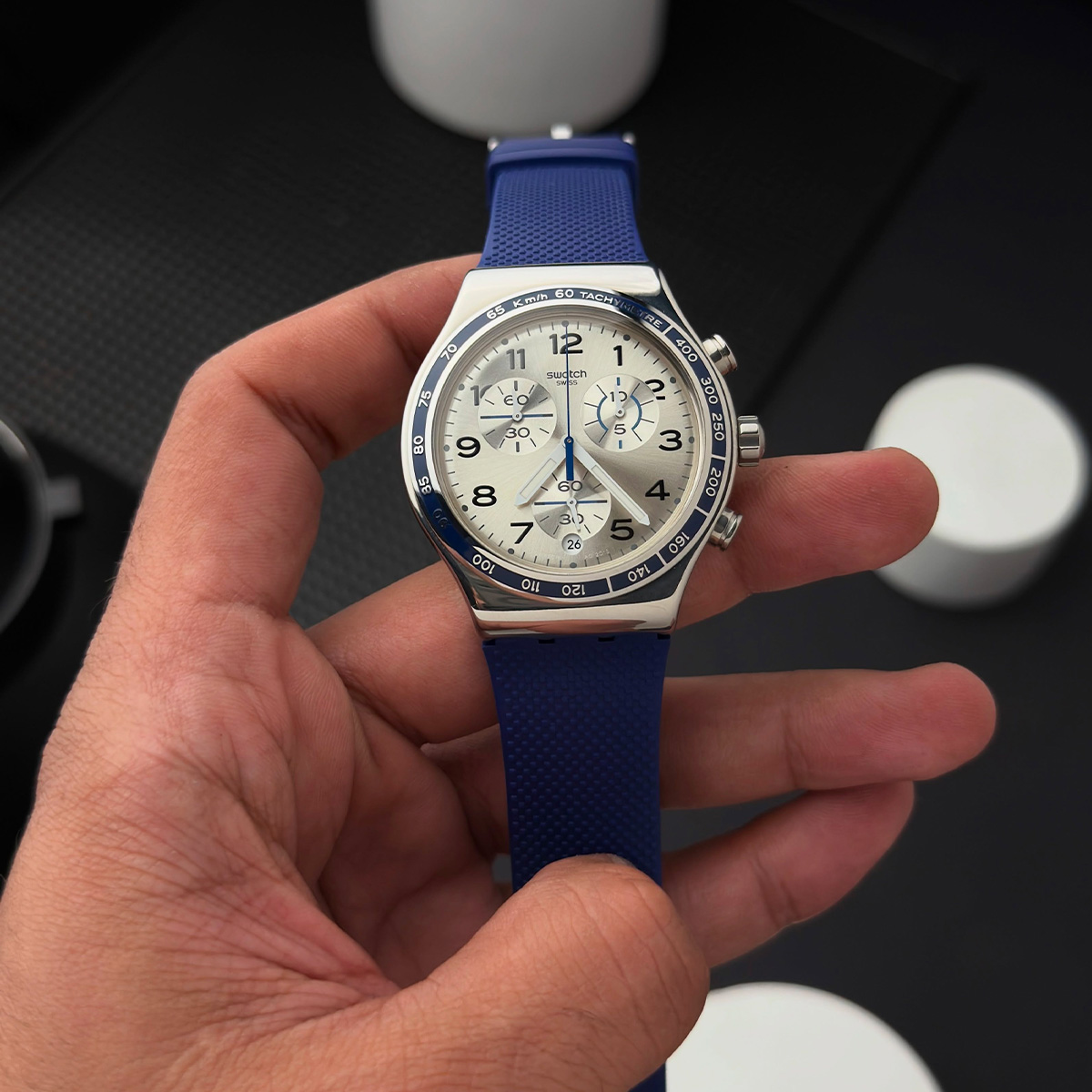 Montre homme swatch irony chrono yvs439