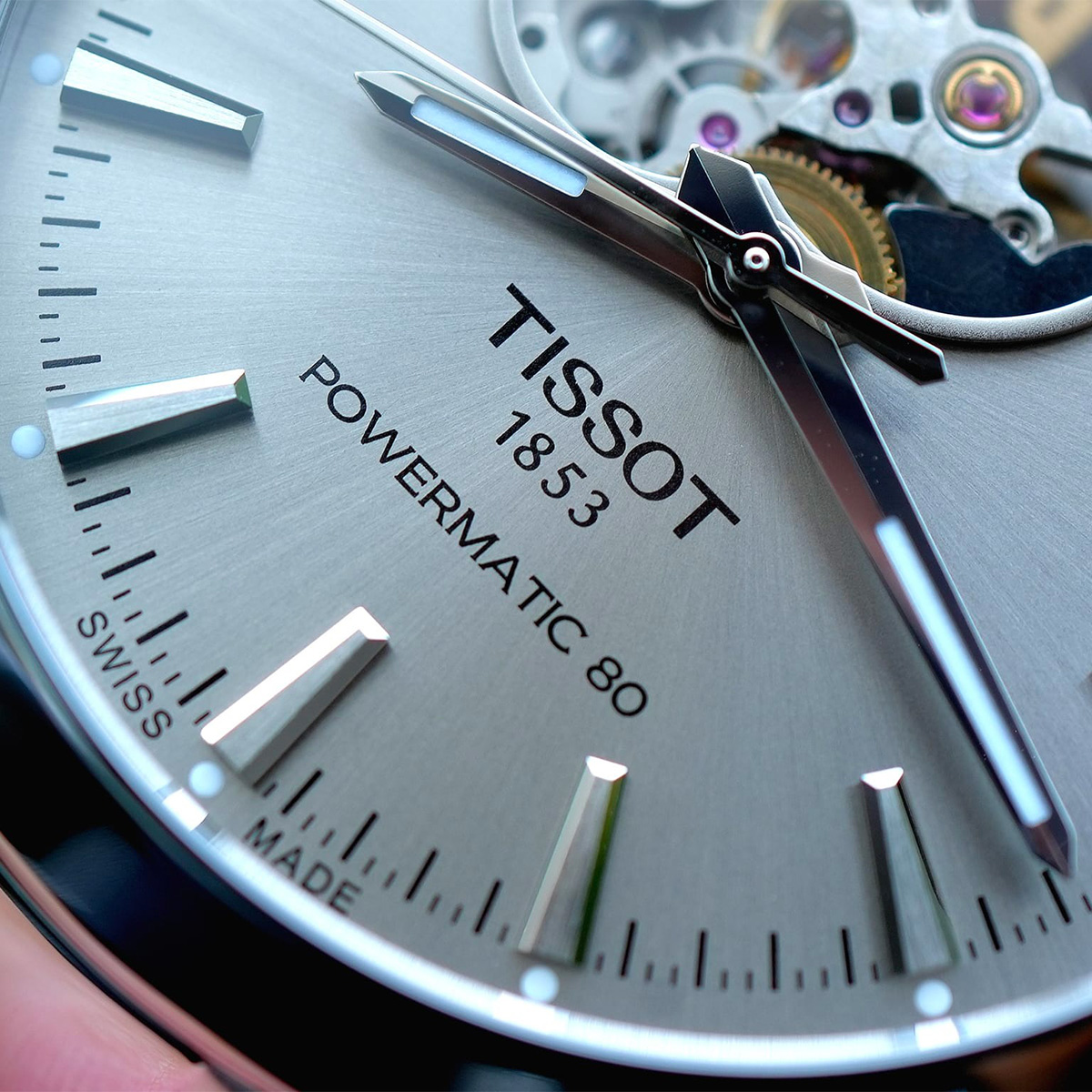 Montre homme tissot gentleman open heart t127.407.11.081.00